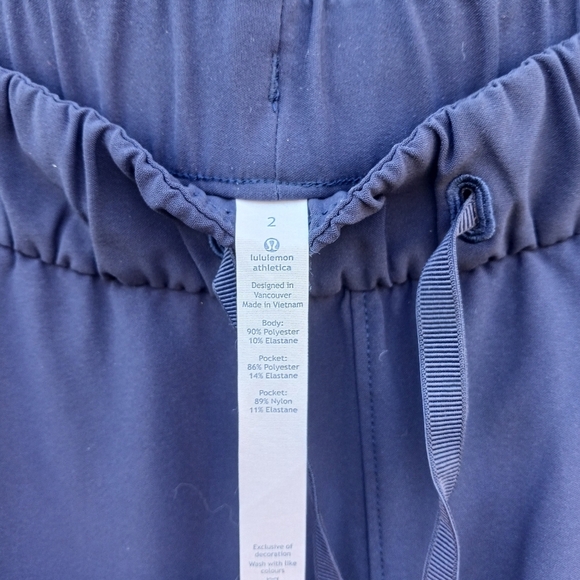 Lululemon On the Fly 7/8 Blue Pants Womens Size 2 Luxtreme Athletic - Picture 4 of 7